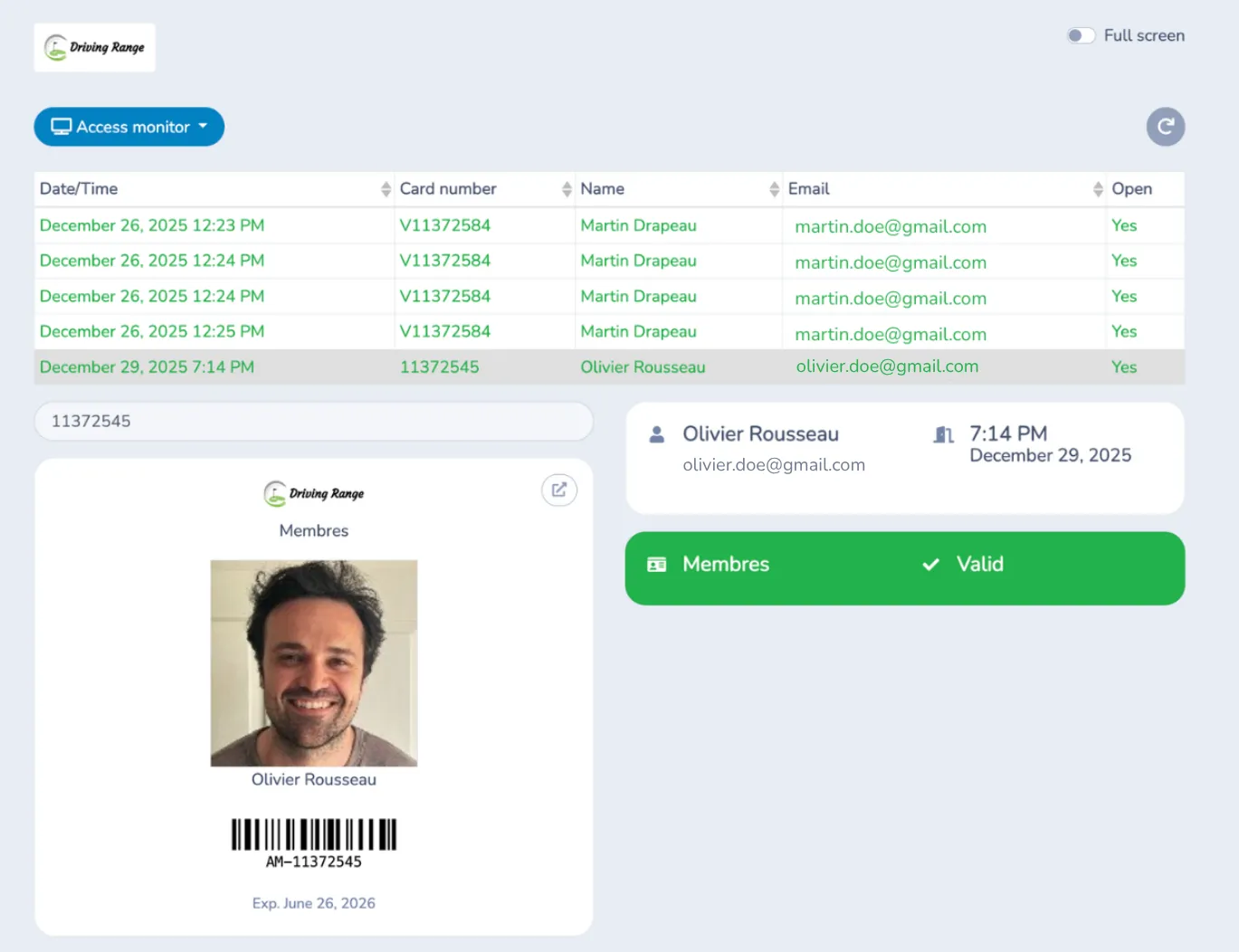 Access-control-Activity-Messenger