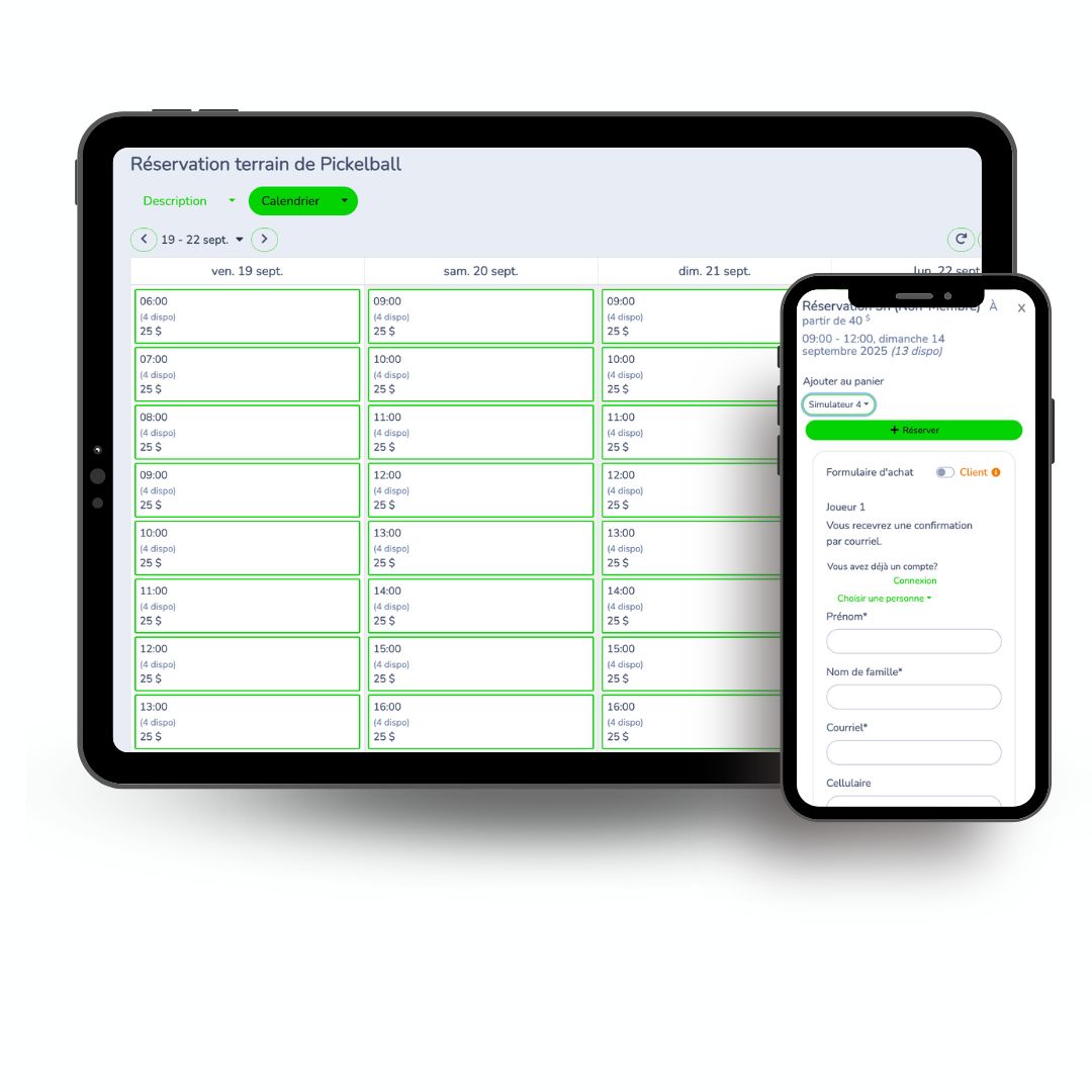 Simplifier vos réservations de terrain de pickleball