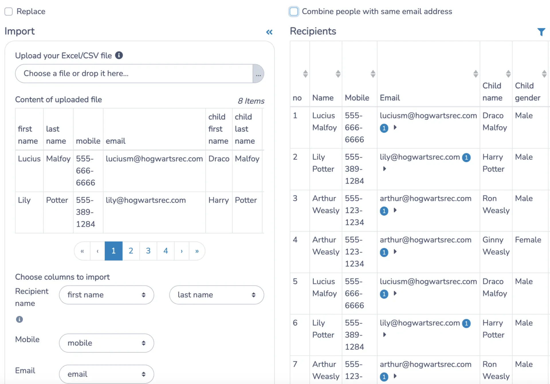 Upload Data and Auto-Generate Bulk Certificates