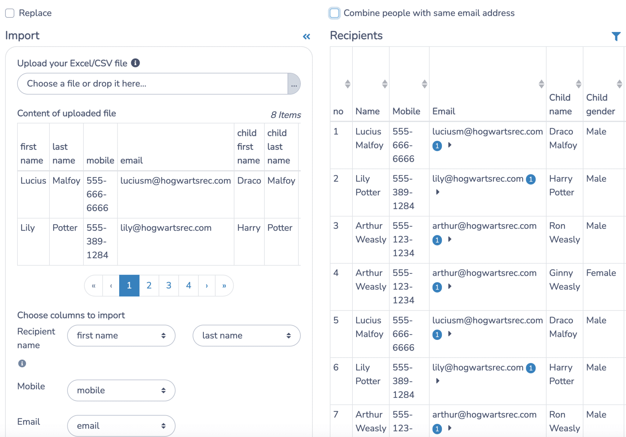 Upload Data and Auto-Generate Bulk Certificates