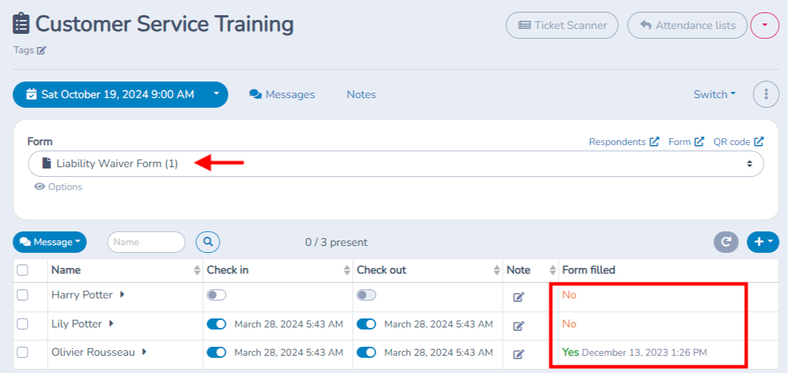 Attendance tracking — illustration