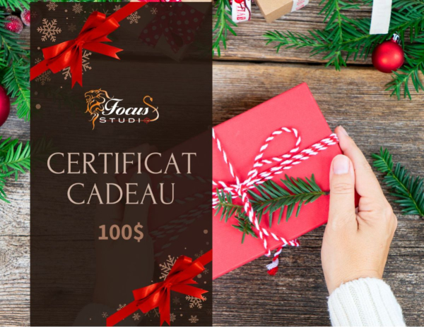 Certificat cadeau de 100$