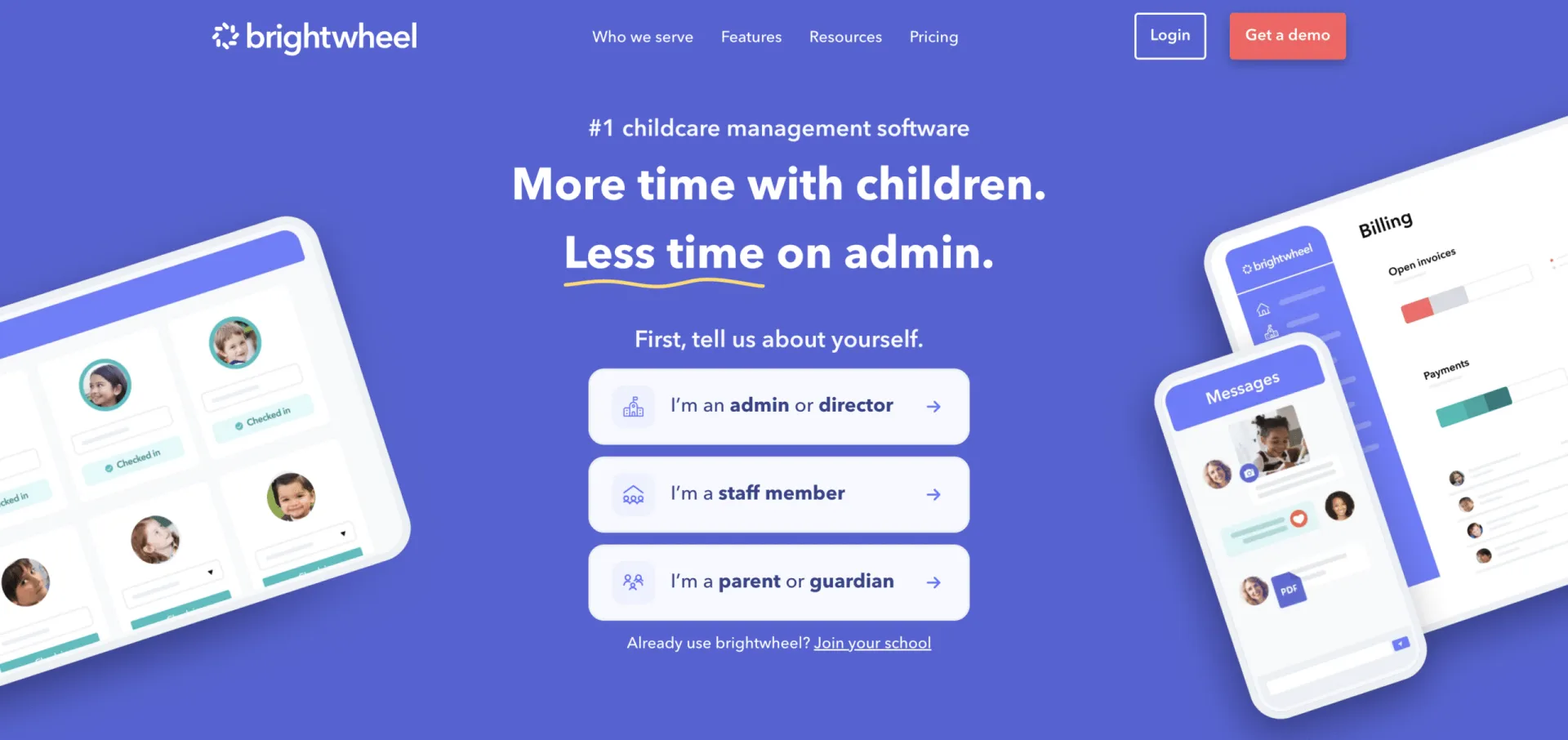 Brightwheel as a forest school management software