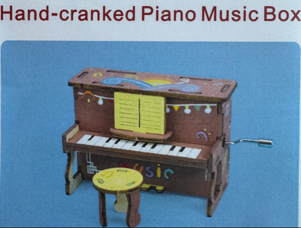 Hand-Cranked Piano Music Box