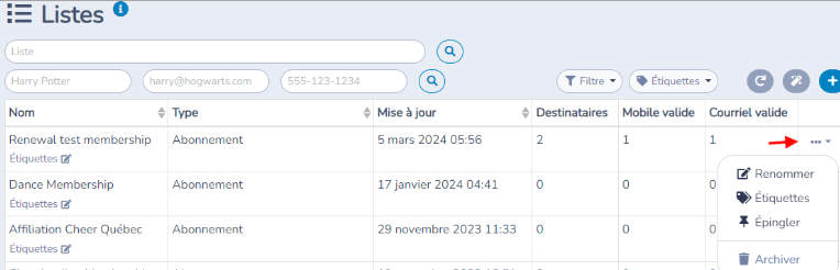 Gestion de listes et désabonnement — illustration