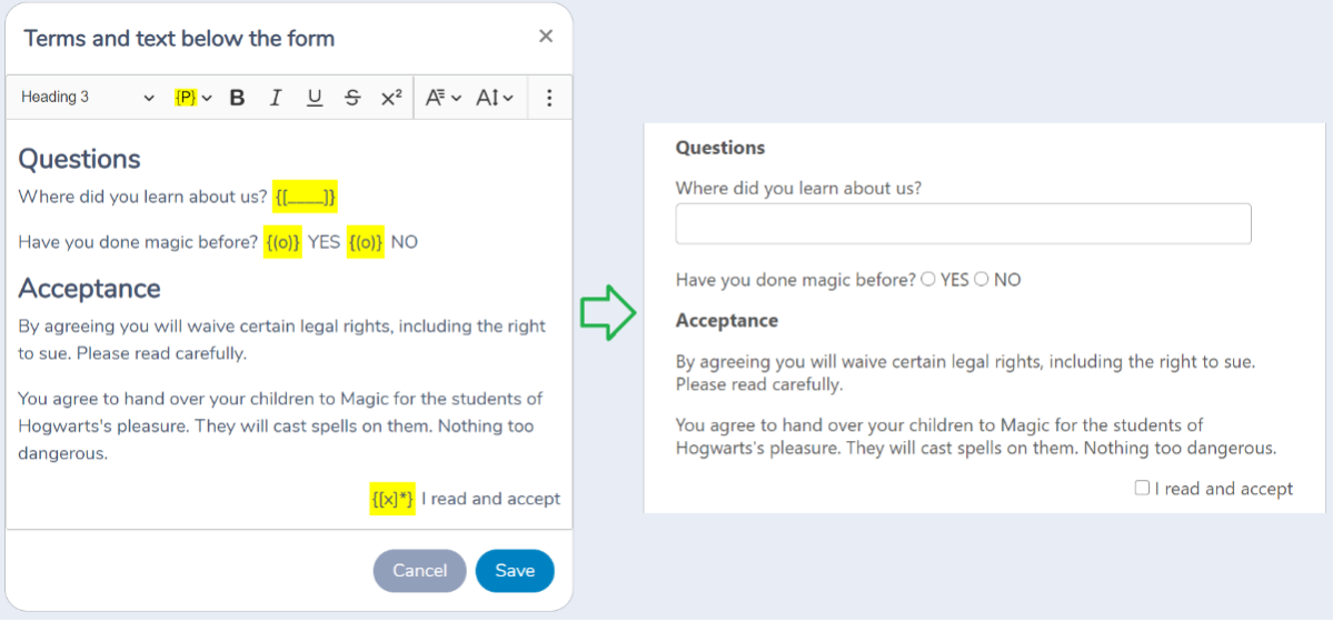 Building waivers to capture consent with electronic signatures — illustration