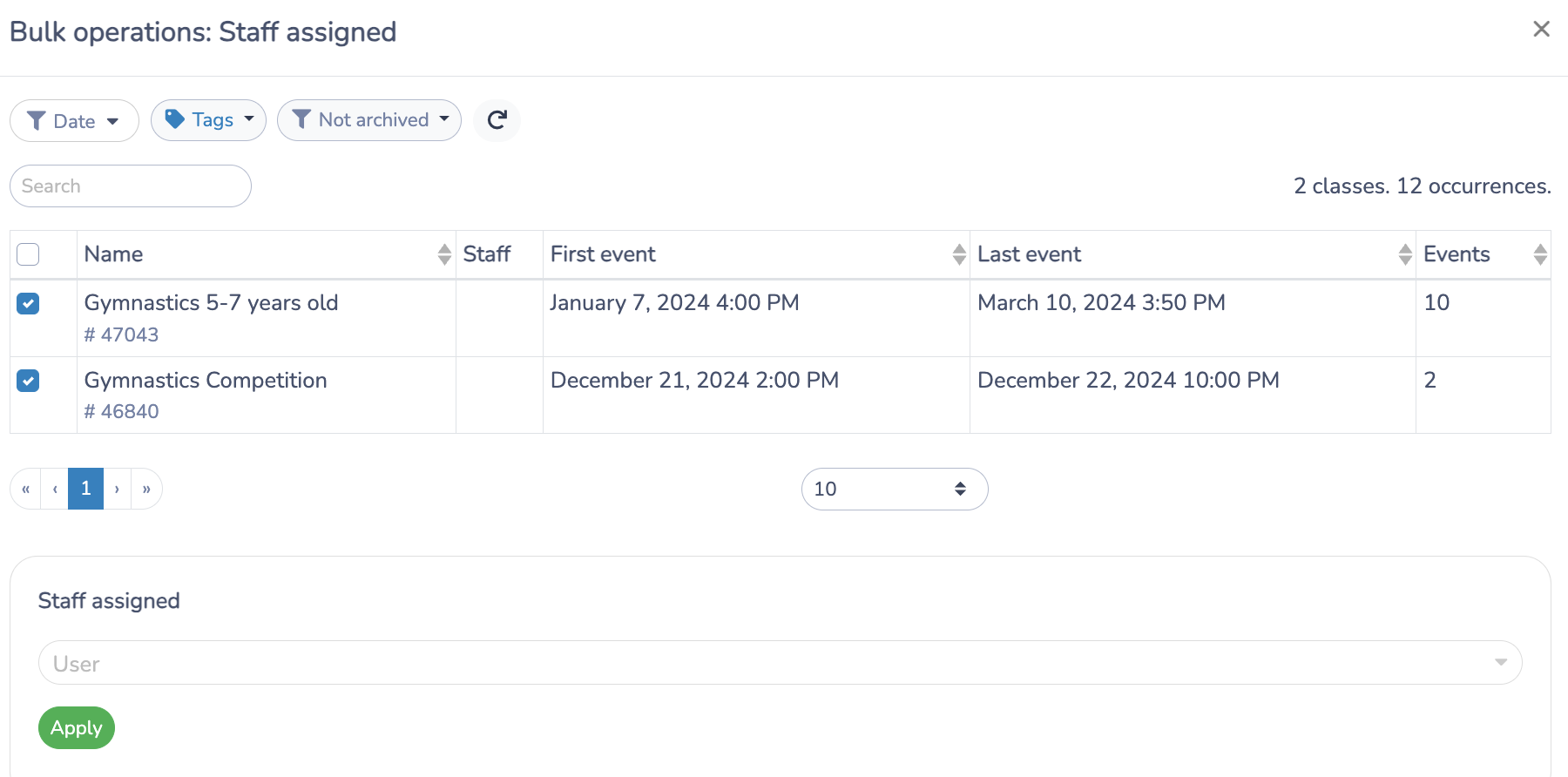 Giving Gymnastics Coach Access to Attendance Lists