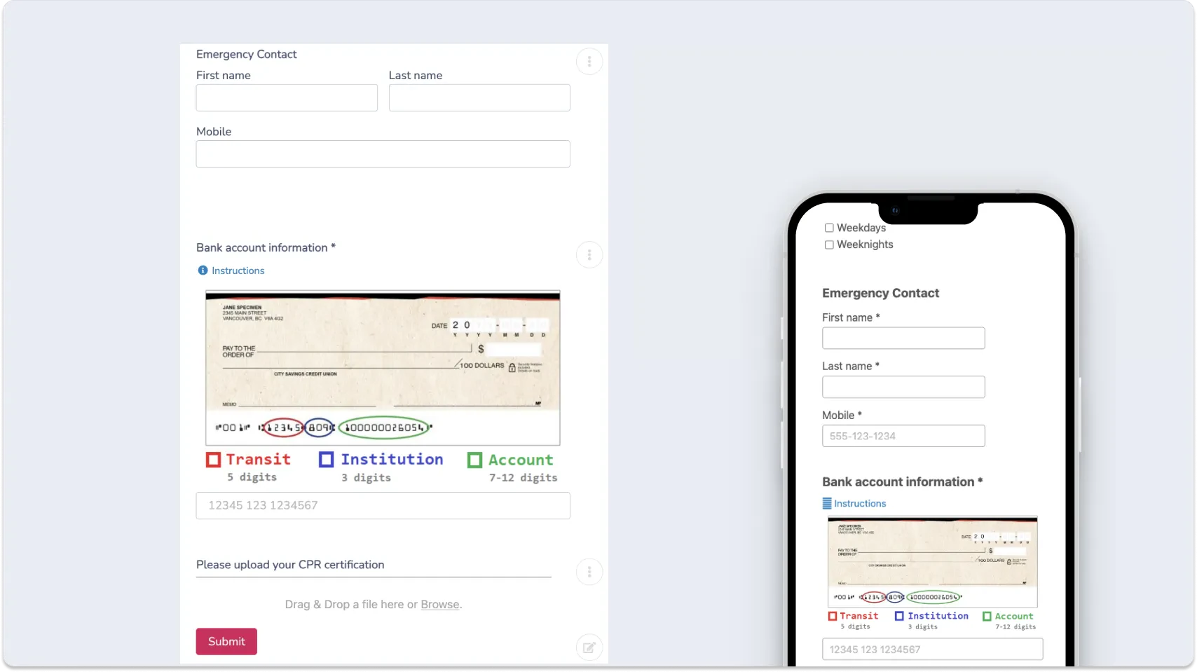 Mobile-Friendly Forms