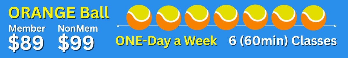 ORANGE Ball Tennis Classes - Header