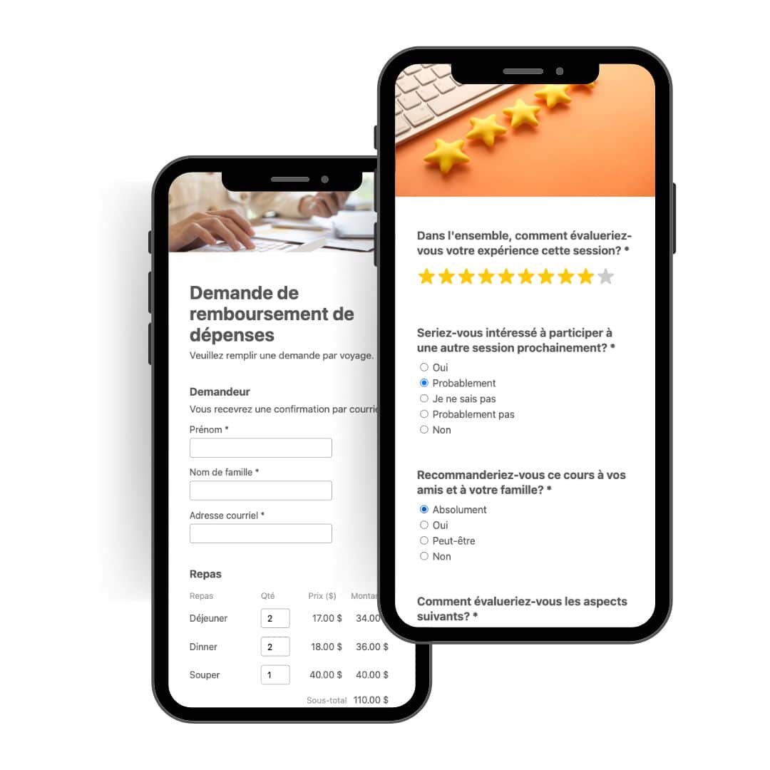 Gestion de tous vos formulaires