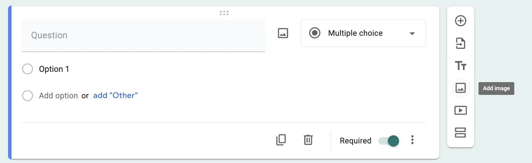Embed images or videos in your google forms