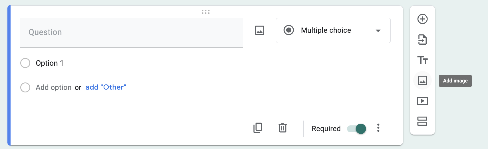 Embed images or videos in your google forms
