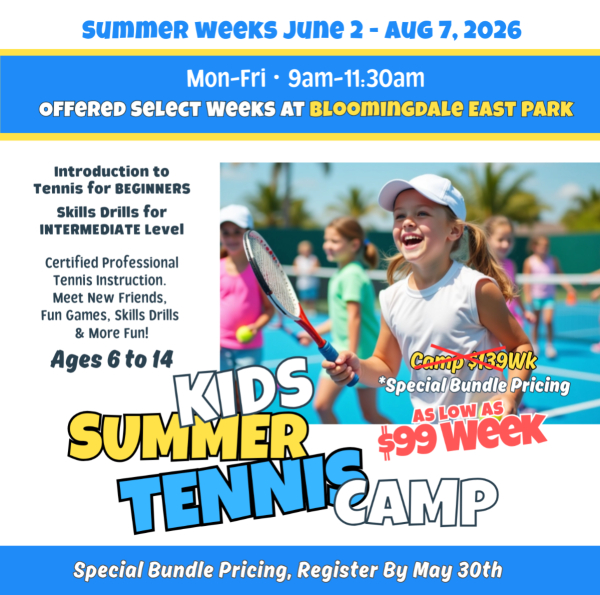 TC's Summer Tennis Camp at Bloomingdale Park by TheTennisConnection.com