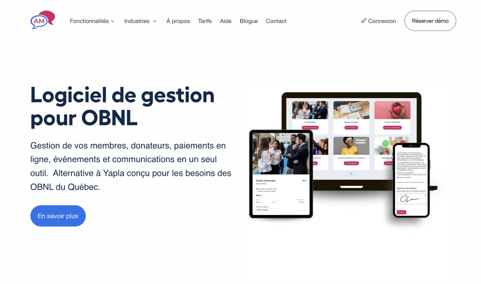 Activity Messenger pour OBNL