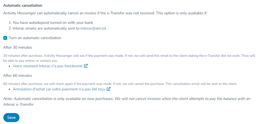Notification Process: — screenshot