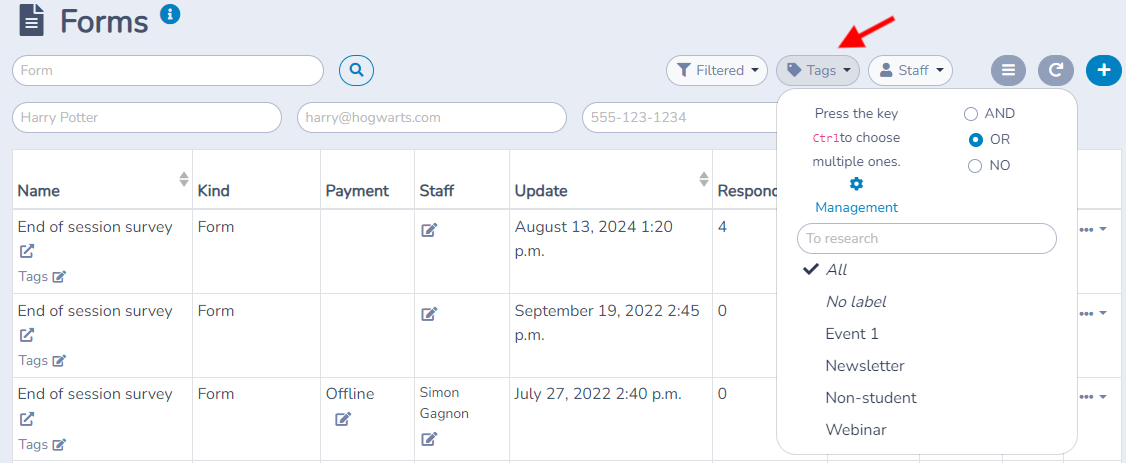 Form management — illustration