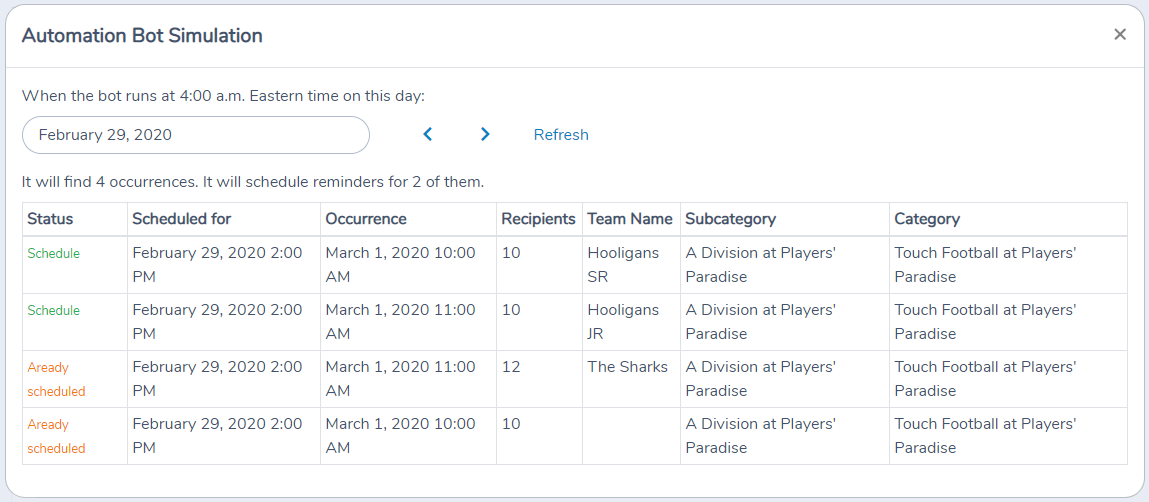 Automating Amilia activity reminders and follow-ups — illustration