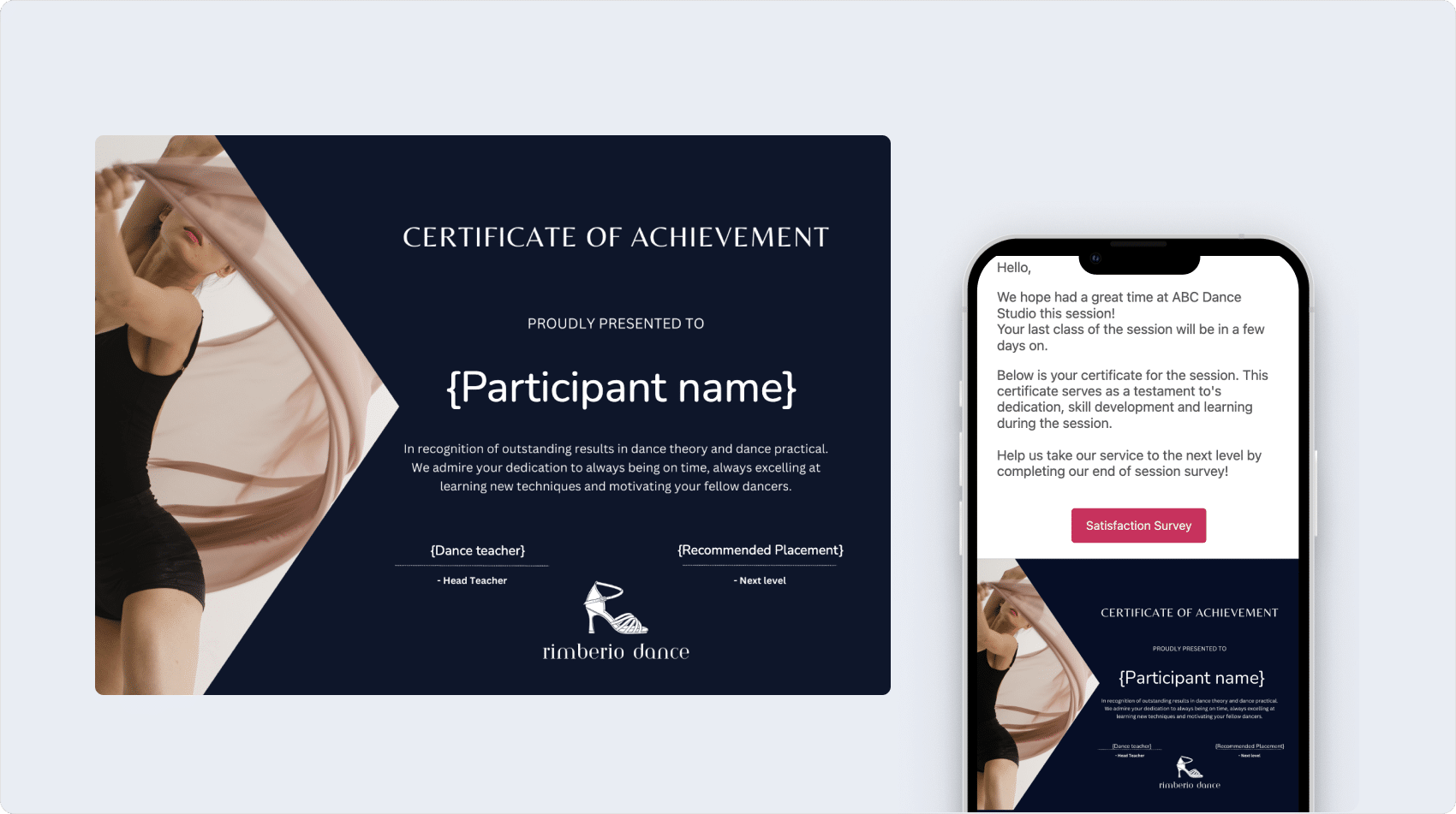 Bulk Dance Certificates