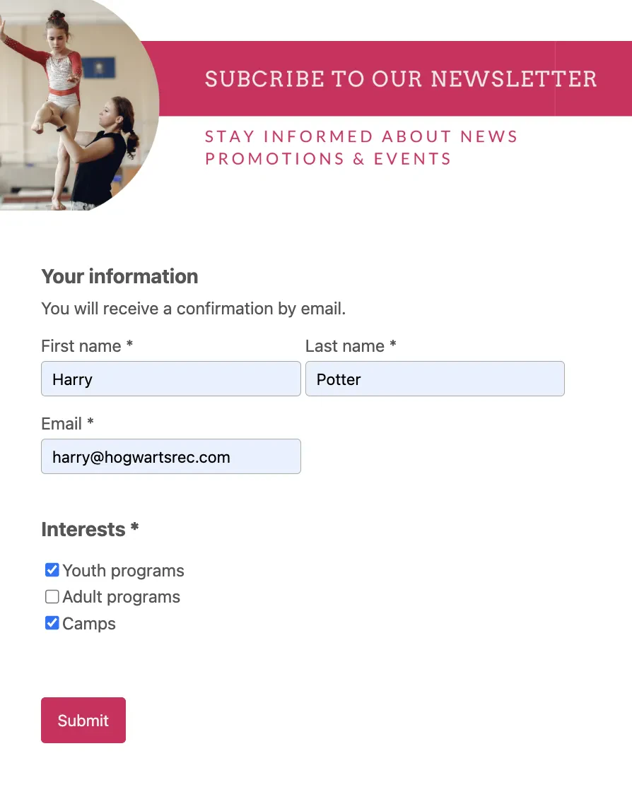 Gymnastics Marketing Ideas: Grow your subscriber list for gymnastics
