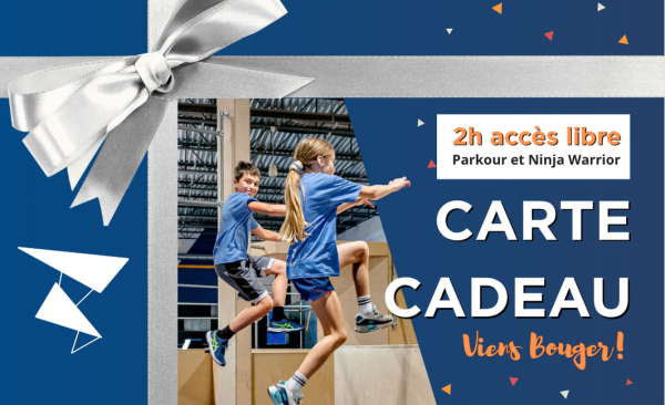 Carte Cadeau 2h Parkour et Ninja Warrior