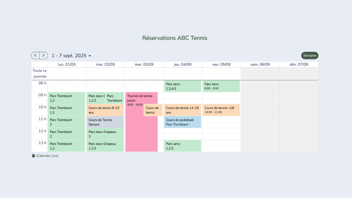 Calendrier-Activity-Messenger