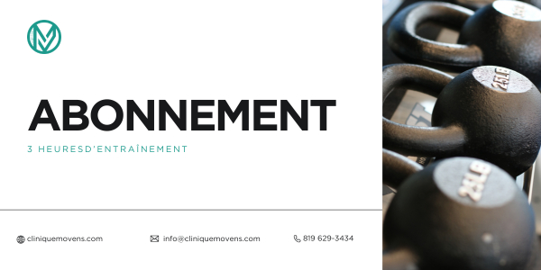 3 heures d'entraînement