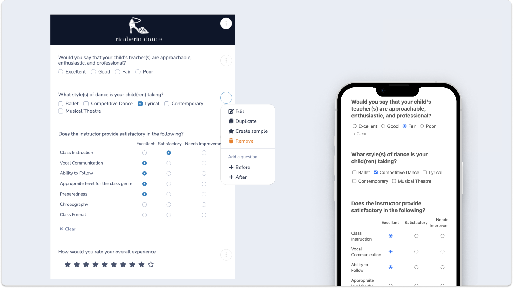 Designing Your Dance Studio Survey in Canva
