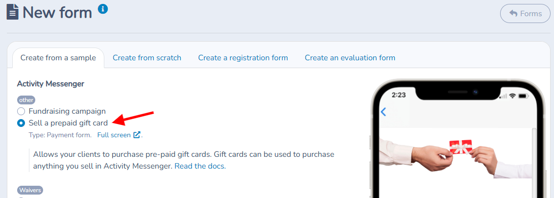 Gift cards — illustration