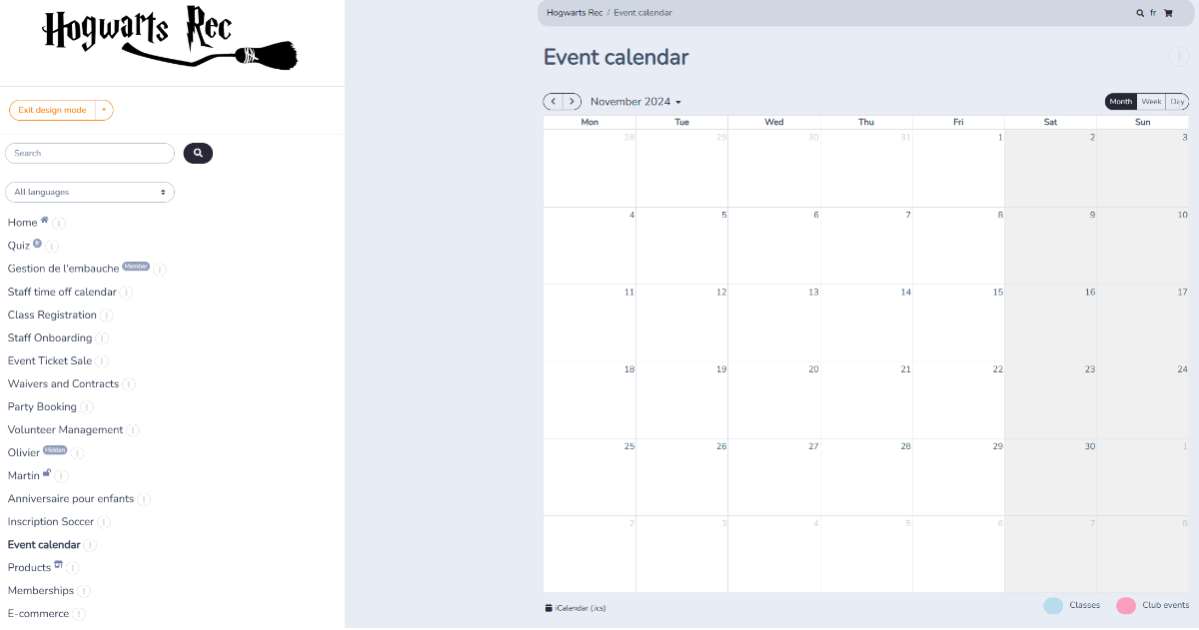 Event calendar — illustration
