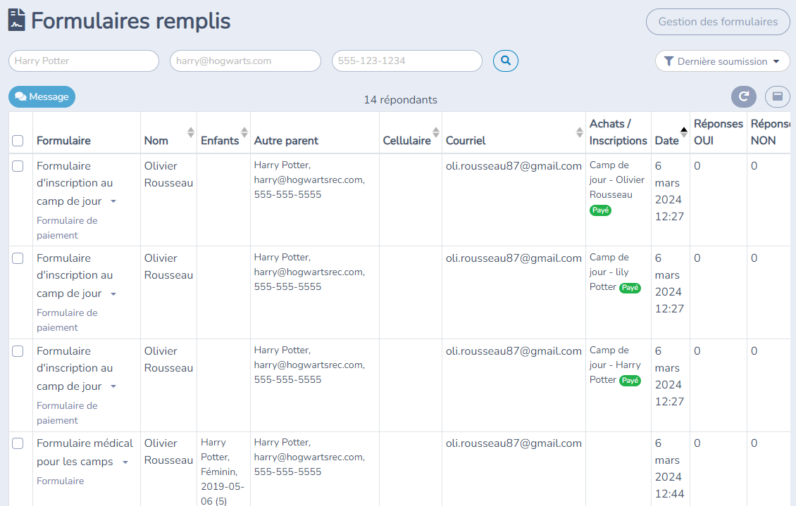 Gestion des formulaires — illustration