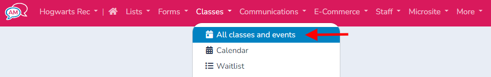 Duplicate a class or an event — illustration