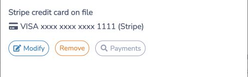 Remove the client's Stripe card on file