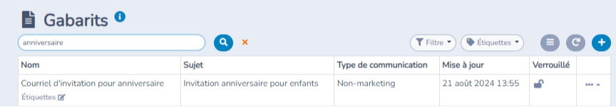3. Gabarit d'invitation et automatisation — illustration