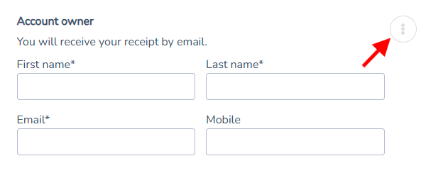 Rental contract: Design the form