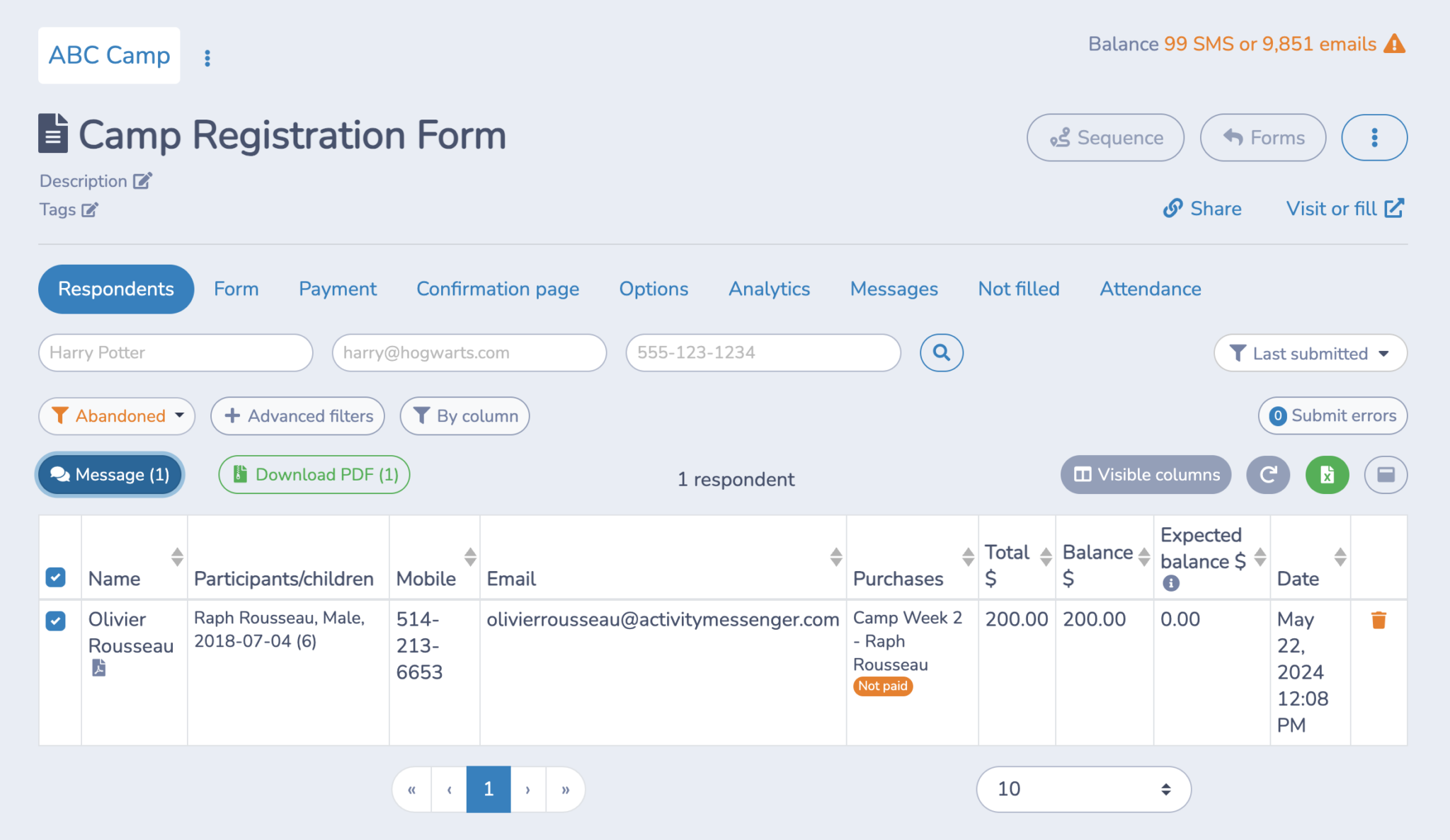 How to Filter People Who Have Abandoned Registration