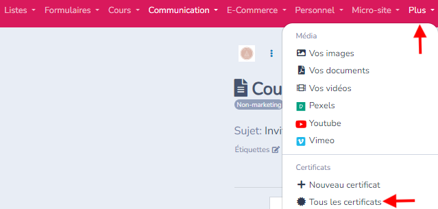 3. Gabarit d'invitation et automatisation — illustration