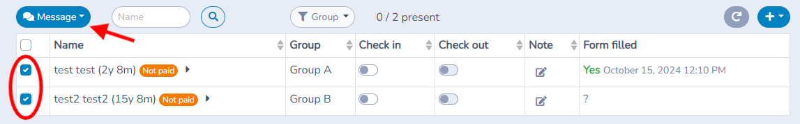 Evaluation forms — illustration
