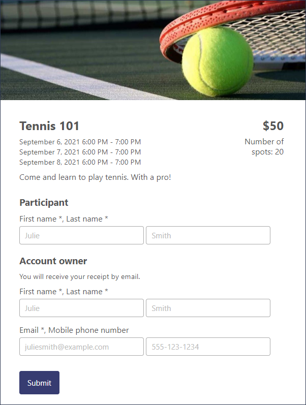 Payment forms — illustration
