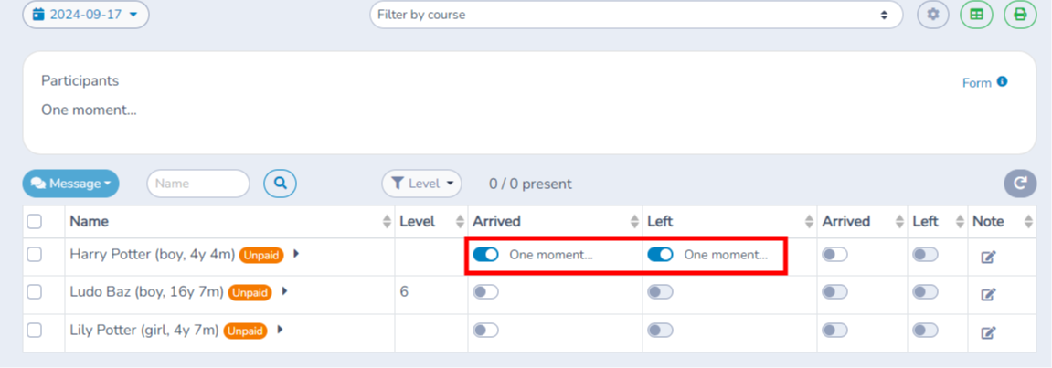Attendance tracking — illustration