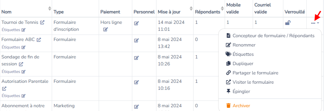 Gestion des formulaires — illustration