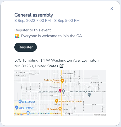 Event calendar — illustration