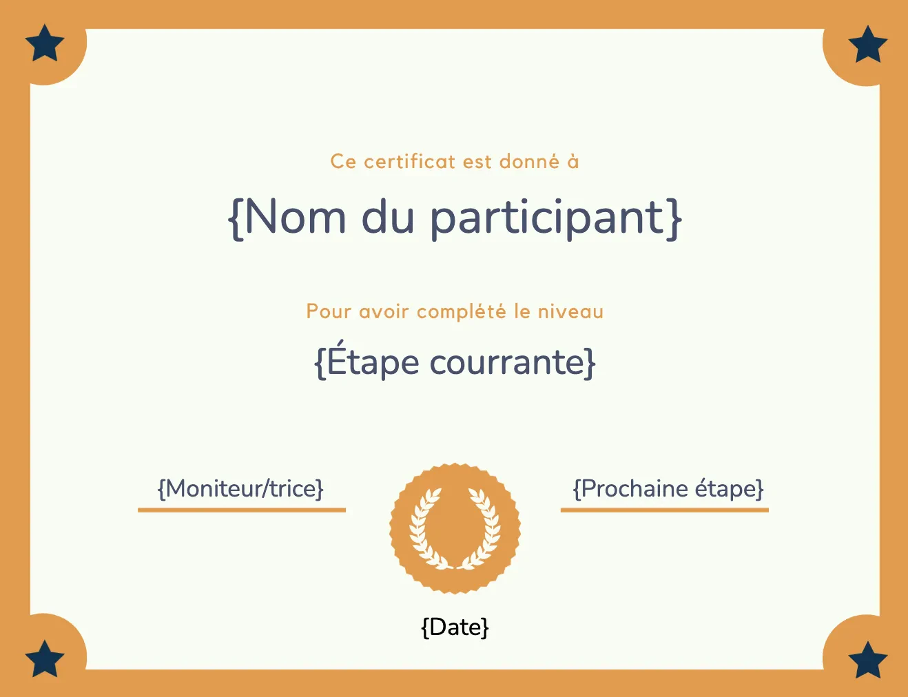 Certificat de masse pour studio de danse