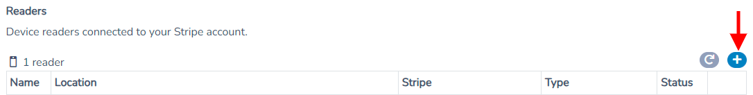 Configuring your Stripe Readers — screenshot