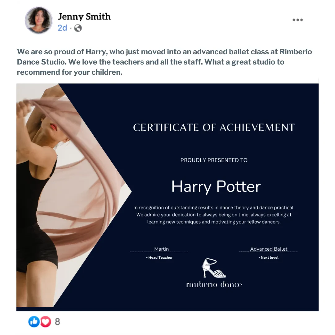 How dance certificates can help your studio grow
