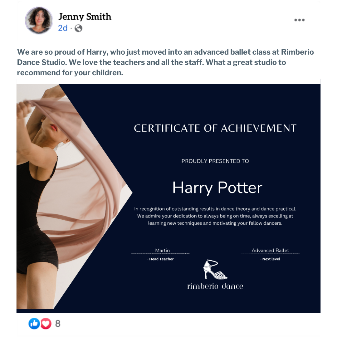 How dance certificates can help your studio grow