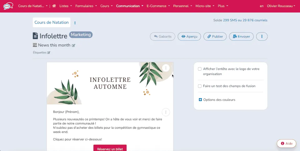Intégre Canva dans votre infolettre