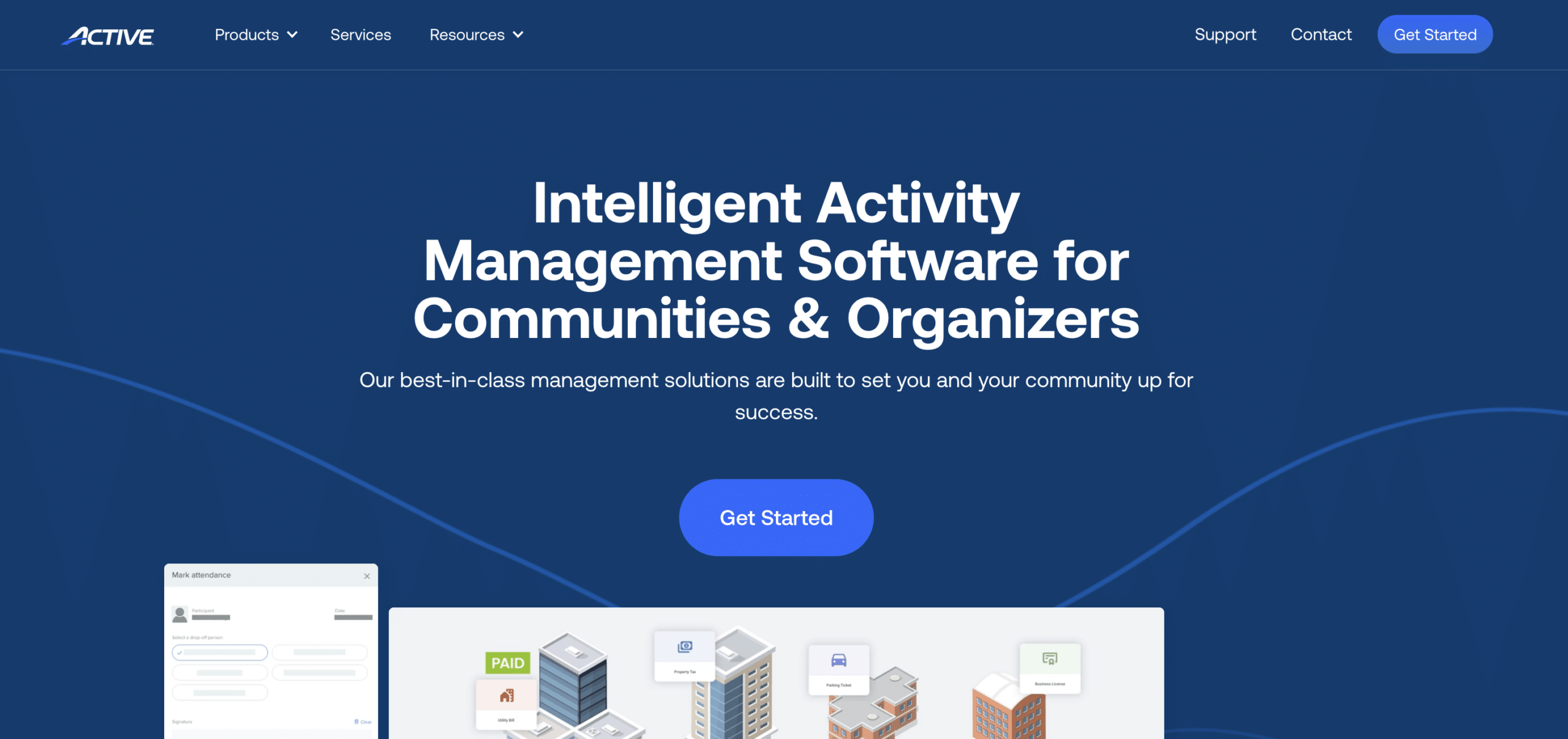 ACTIVE Network homepage screenshot