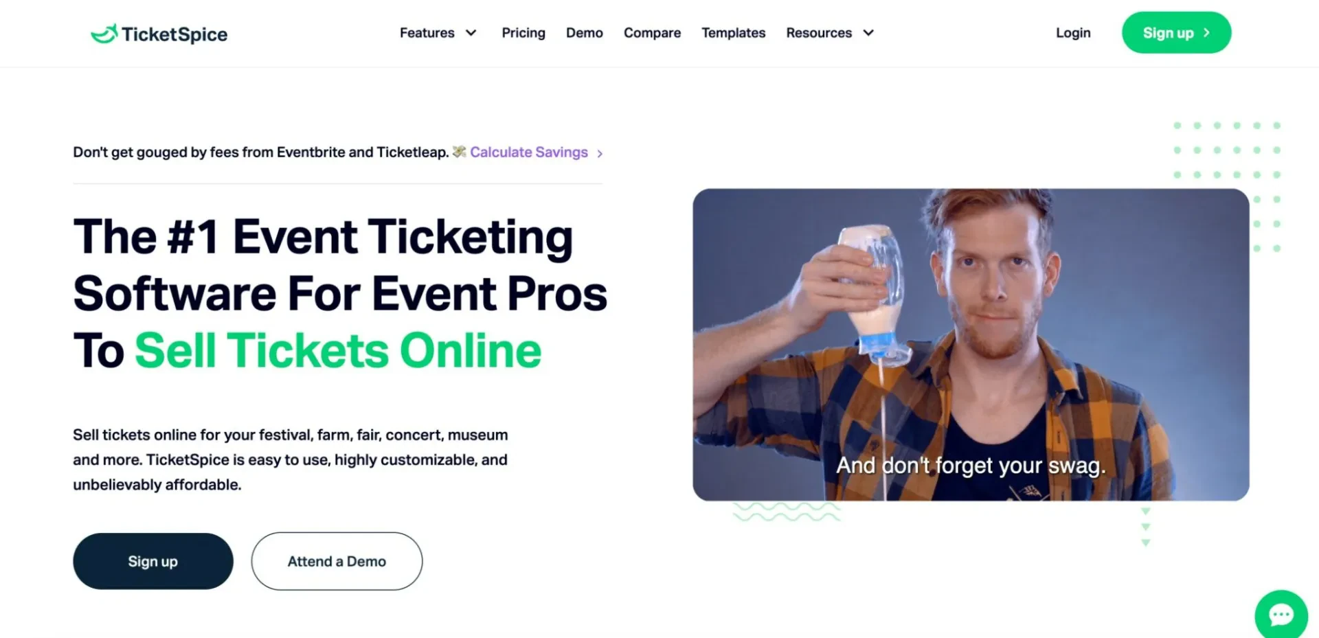 TicketSpice Alternative for ticketing platform fees