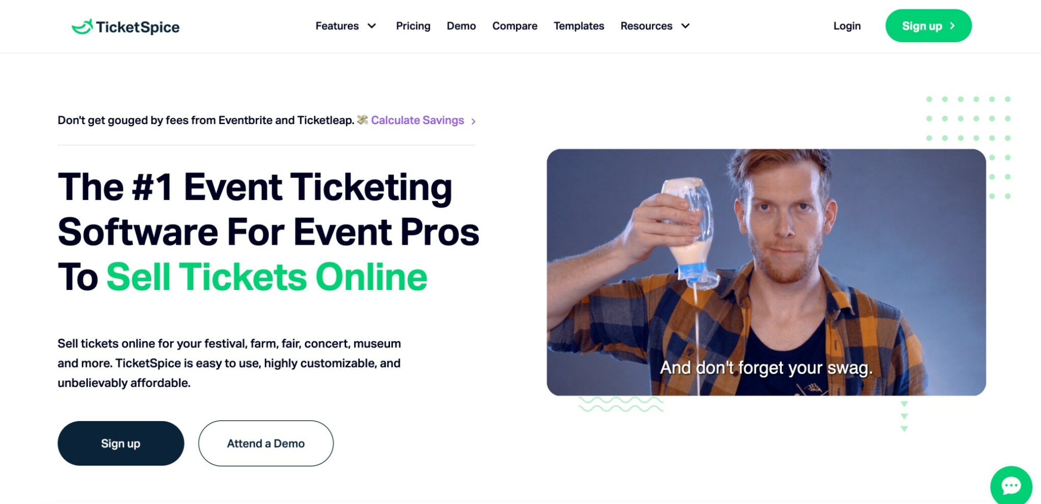 TicketSpice Alternative for ticketing platform fees