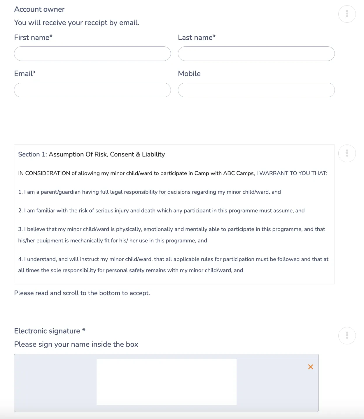 Design your contract